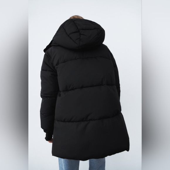 ZARA HOODED QUILTED JACKET - Picture 5 of 12